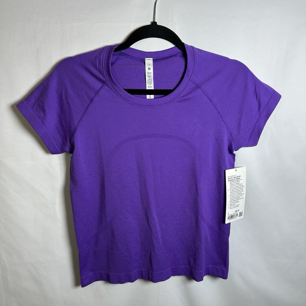 NWT Lululemon Size 8 Swiftly Tech Short Sleeve 2.0 Race Length Atomic Purple